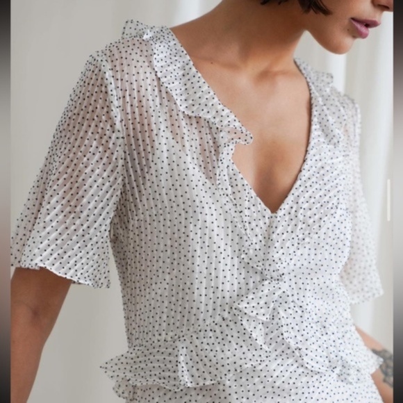 Kelly Love Silk Black and White Polkadot Dress - Picture 1 of 5